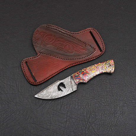 Damascus Skinner Knife // HK0299