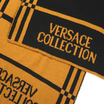 Versace // Unisex Scarf // Gold + Black