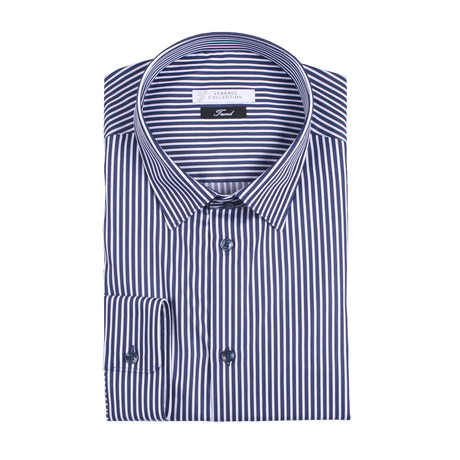 Dress Shirt // Blue + White (US: 39)