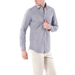 Mini Oval Pattern Button-Up Shirt // Gray (M)
