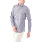 Mini Oval Pattern Button-Up Shirt // Gray (L)