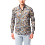 Decorative Pattern Button-Up Shirt // Multi (L)