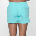 Cropped Swim Shorts // Sea (S)