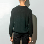 Long Crewneck Sweater // Black (XL)
