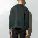Mock Neck Sweatshirt // Black (L)