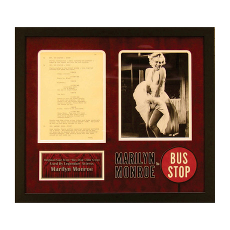 Marilyn Monroe // Bus Stop Script Page
