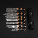 J2 Steel Professional Chef Knife Set // 7 Pieces