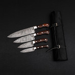 Damascus Chef Knife Set // 4 Pieces