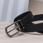 Reversible Leather Belt // Dark Navy (36")