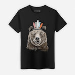 Festival Bear T-Shirt // Black (L)