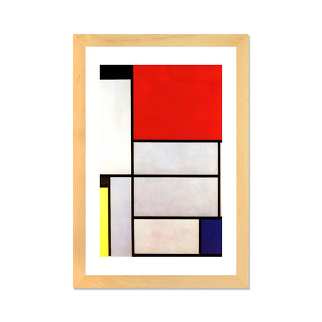 Tableau l, 1921 // Piet Mondrian (16"W x 24"H x 1"D)
