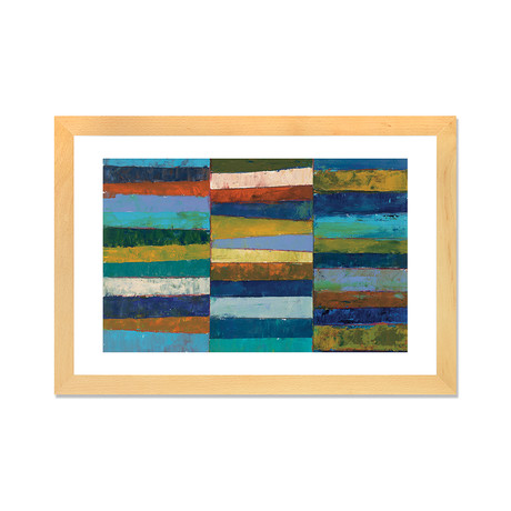 Abstract Stripe II // Cheryl Warrick (24"W x 16"H x 1"D)