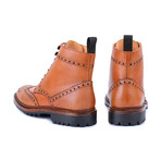 Goodyear Welted Wingtip Brogue Lace Up Boots // Tan (US: 12)