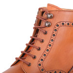 Goodyear Welted Wingtip Brogue Lace Up Boots // Tan (US: 10)
