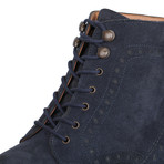Goodyear Welted Wingtip Brogue Lace Up Boots // Blue (US: 8)