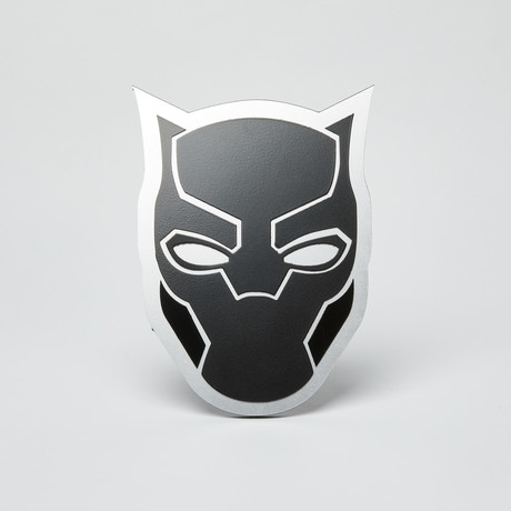 Black Panther Wall Emblem // Silver