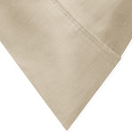 100% Cotton Percale Crisp + Cool 300 Thread Count 4-Piece Sheet Set // Sand (Twin)