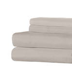 Super Soft Triple Brushed Allergy Free Microfiber 4-Piece Sheet Set // Silver (Twin)