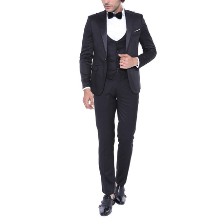 Rodrick 3-Piece Slim Fit Suit // Black (Euro: 44)
