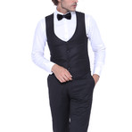 Wyatt 3-Piece Slim Fit Suit // Burgundy (Euro: 46)
