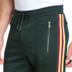 Side-Stripe Track Pants // Olive Green (S)