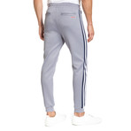Side-Stripe Pants // Light Powder Blue + Gray (M)