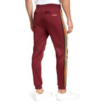 Side-Stripe Pants // Burgundy (XL)