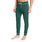 Lounge Pant + Contrast Trim // Green (XL)