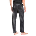 Lightening Bolts Pajama Set // Black + White (XL)