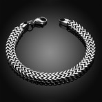 Stainless Steel Multi-Snake Bracelet // Silver