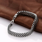 Stainless Steel Multi-Snake Bracelet // Silver