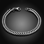Stainless Steel New York Curb Chain Bracelet