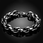 Stainless Steel Thick Bicycle Chain Link Bracelet