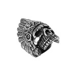 Stainless Steel Skull Chief Ring (10)