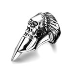 Skull Claw Tip Ring (Size 8)