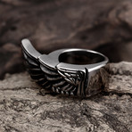 Stainless Steel Flying Wings Ring (9)