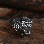 Bengali Tiger Statement Ring // Stainless Steel (Size 10)