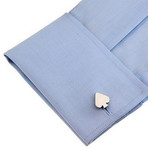 Spade Cufflinks // Silver