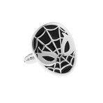 Spiderman Mask Cufflinks // Black