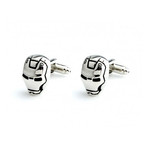 Iron Man Cufflinks // Silver