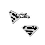 Superman Logo // Black + Silver