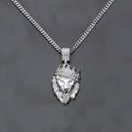 King of the Jungle Necklace // White Gold