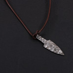 Damascus Arrowhead Pendant // 1973