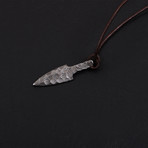 Damascus Arrowhead Pendant // 1973