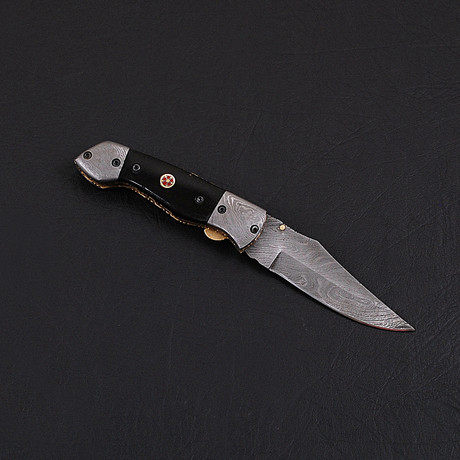 Damascus Folding Knife // 2624