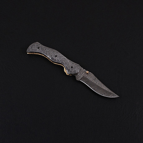 Damascus Folding Knife // 2746