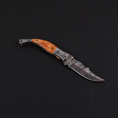 Damascus Folding Knife // 2747