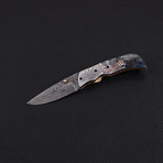 Damascus Folding Knife // 2748