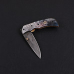 Damascus Folding Knife // 2748