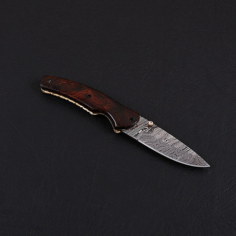 Damascus Folding Knife // 2751